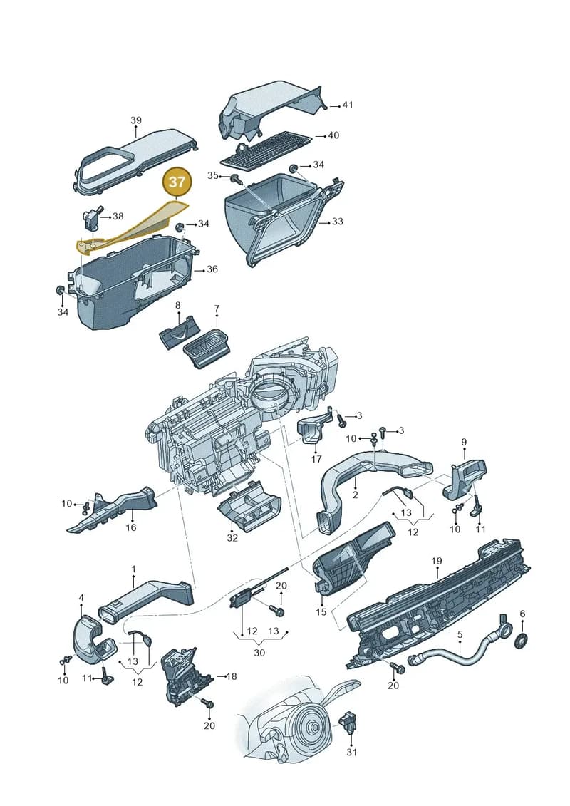 4M1815137C — Audi RS Q8 (2019-2025) diagram 429819010, position 37