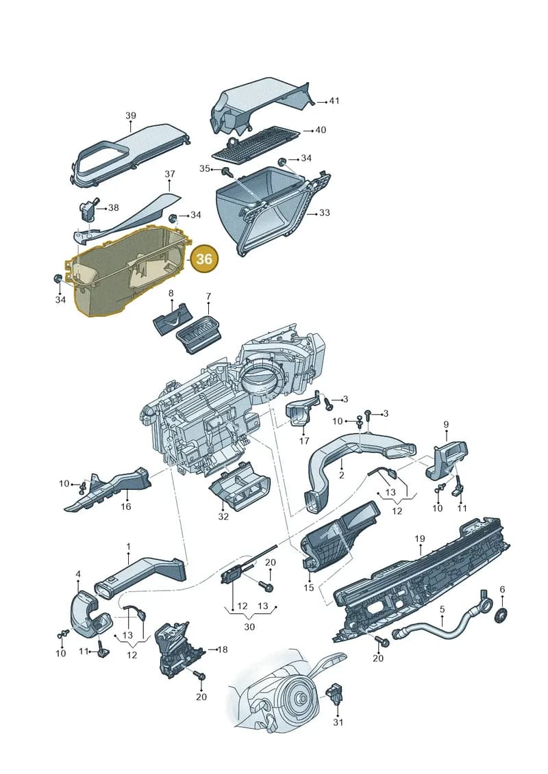 4M1815459C — Audi RS Q8 (2019-2025) diagram 429819010, position 36