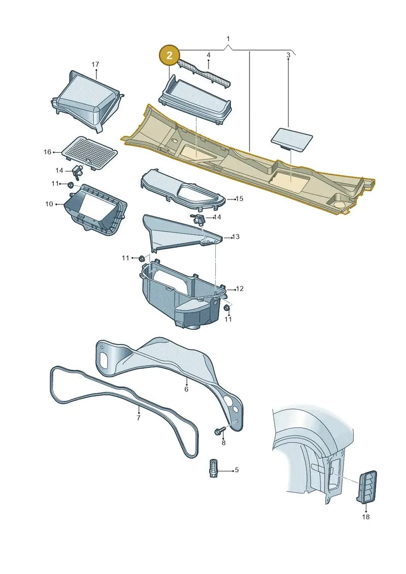 4M1819154A9B9 — Audi Q7 (2015-2025) diagram 859819000, position 2
