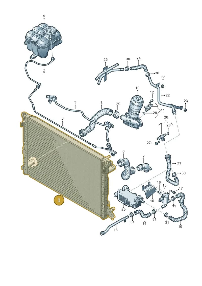 4M1819350 — Audi Q7 (2015-2025) diagram 429121040, position 1