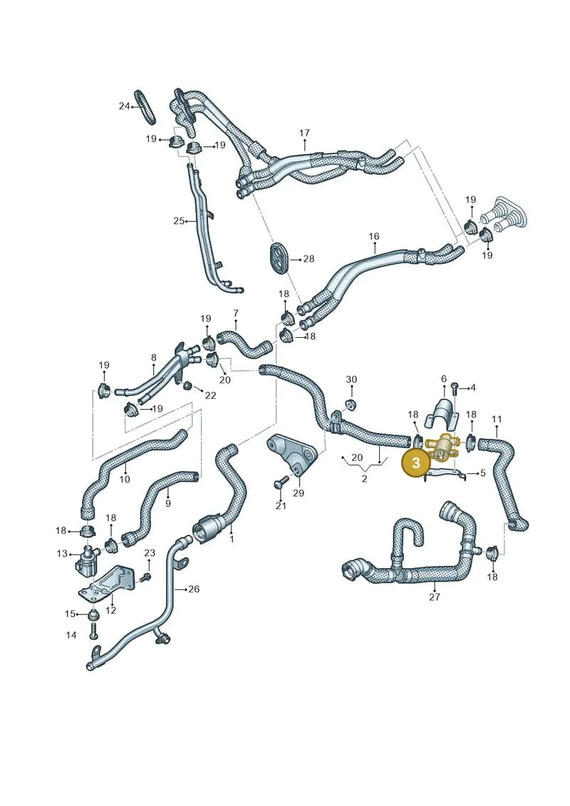 4M1819350 — Audi Q7 (2015-2025) diagram 429121060, position 3