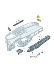 4M18197946PS Audi Air Vent (Soul Black 6PS)