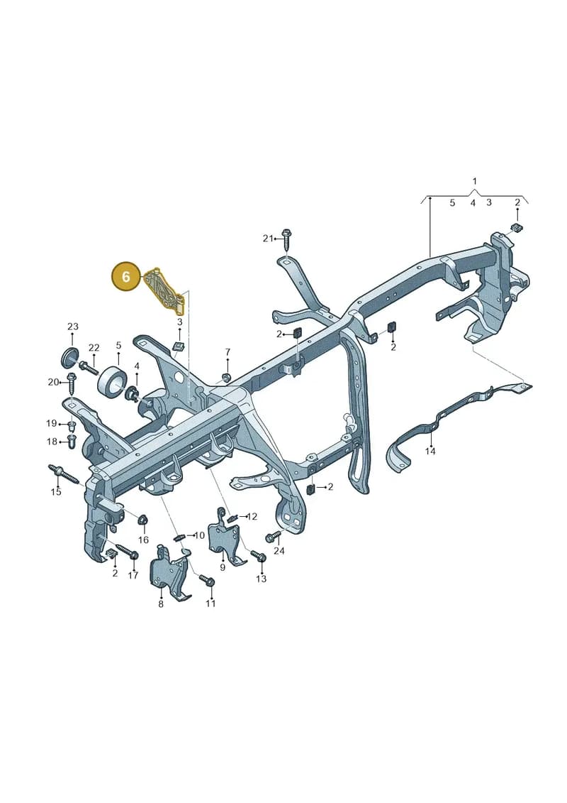 4M1857745 — Audi A8 (2017-2025) diagram 838857000, position 6