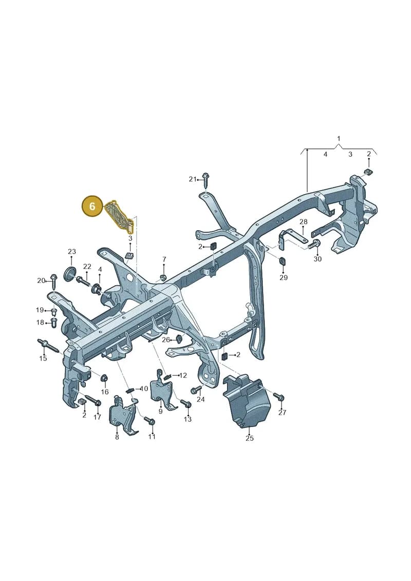 4M1857745 — Audi RS6 Avant (2019-2025) diagram 435857000, position 6