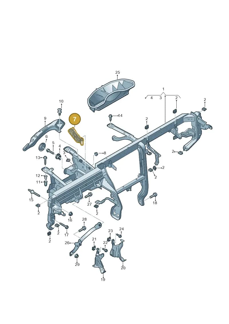 4M1857746 — Audi A5 Cabriolet (2016-2025) diagram 848857000, position 7
