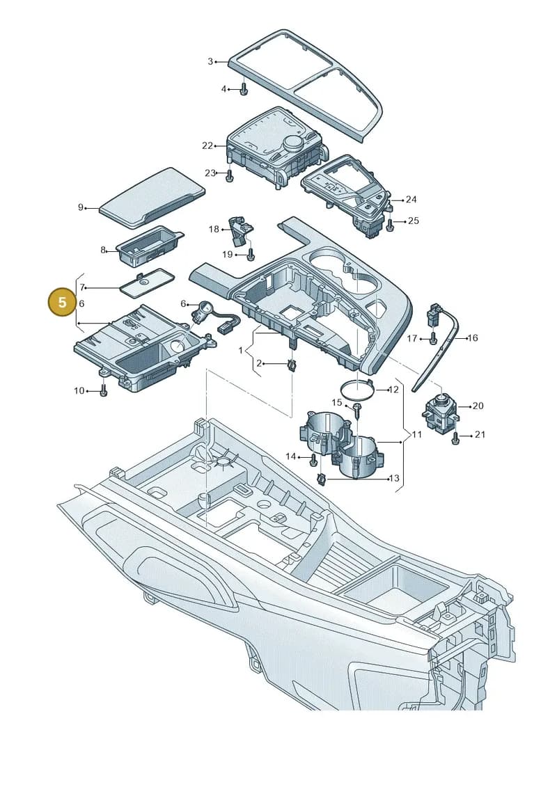 4M1863273A4PK — Audi Q7 (2015-2025) diagram 859863520, position 5