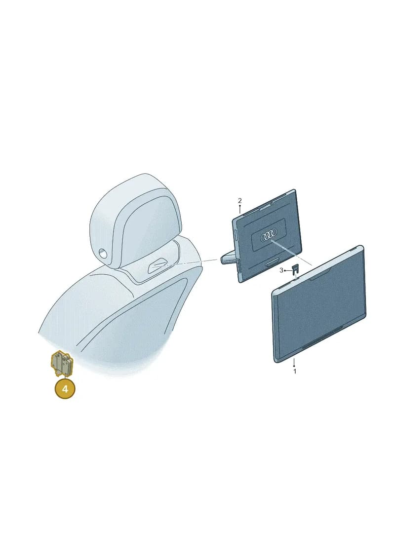 4M1919411 — Audi A4 (2015-2025) diagram 859088360, position 4