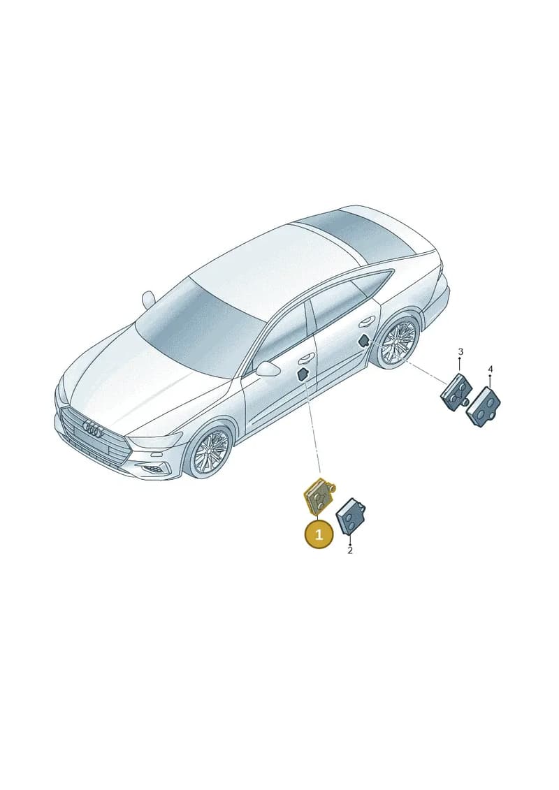 4M1959792C — Audi A7 Sportback (2018-2025) diagram 435959100, position 1