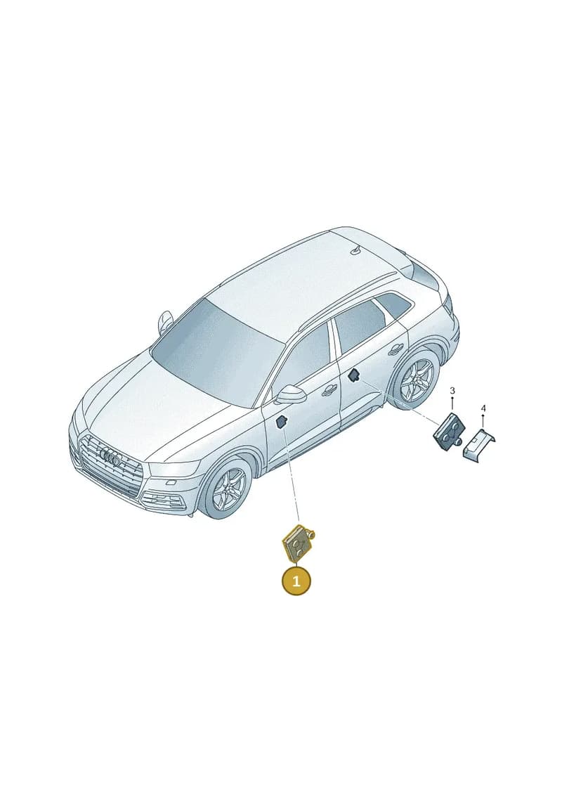 4M1959793D — Audi Q5 (2016-2025) diagram 896959100, position 1
