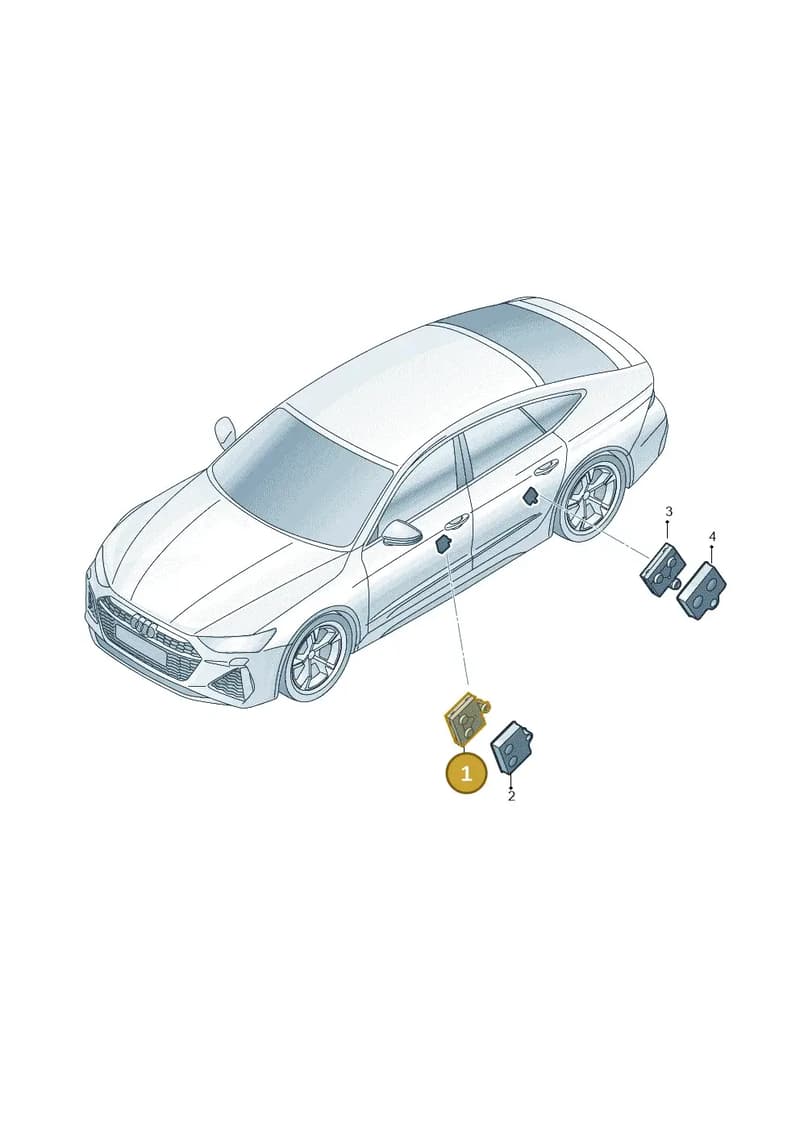 4M1959793J — Audi RS7 Sportback (2019-2025) diagram 538959100, position 1