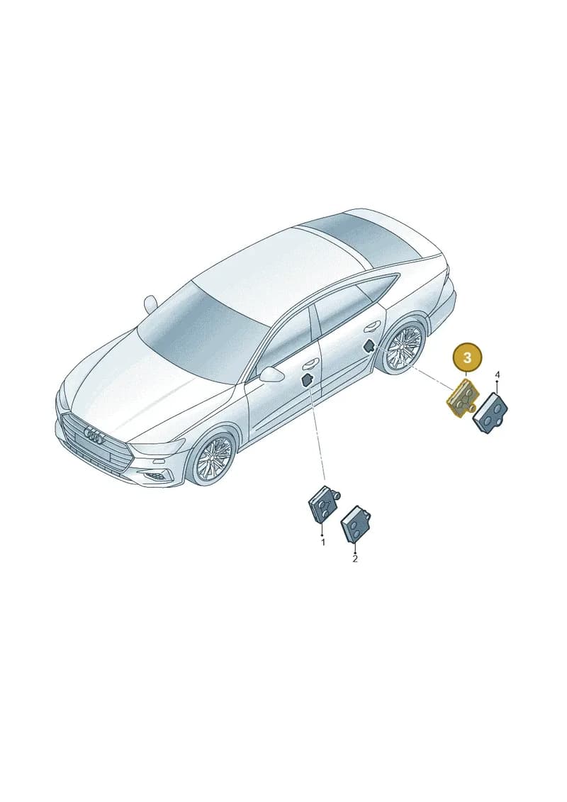 4M1959795C — Audi A7 Sportback (2018-2025) diagram 435959100, position 3