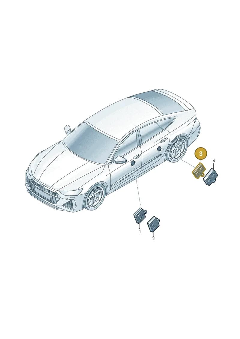 4M1959795D — Audi RS7 Sportback (2019-2025) diagram 538959100, position 3