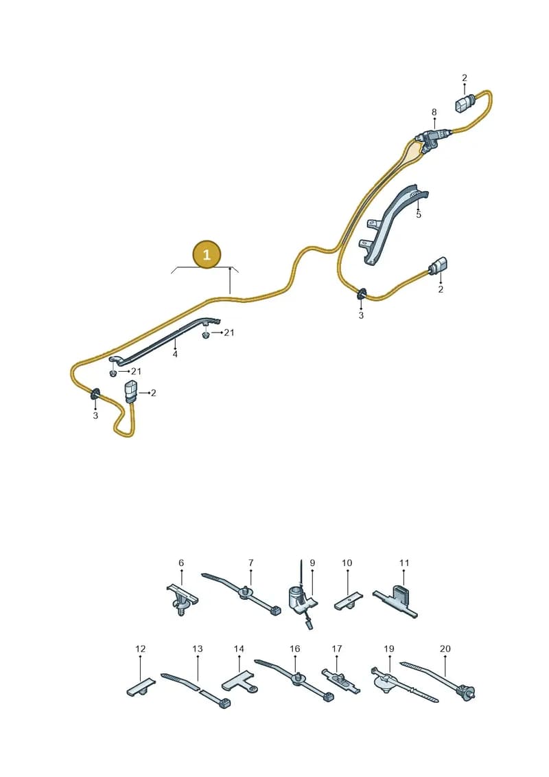 4M1971059F — Volkswagen Touareg (2017-2025) diagram 439970025, position 1