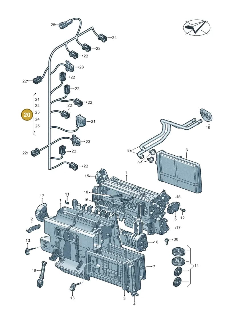 4M1971569F — Audi RS6 Avant (2019-2025) diagram 435820021, position 20