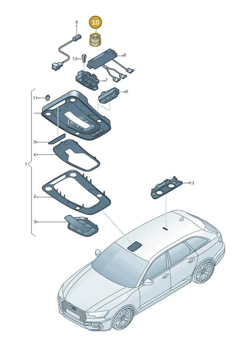 4M2035711B4PK — Audi RS4 Avant (2017-2025) diagram 438947000, position 10