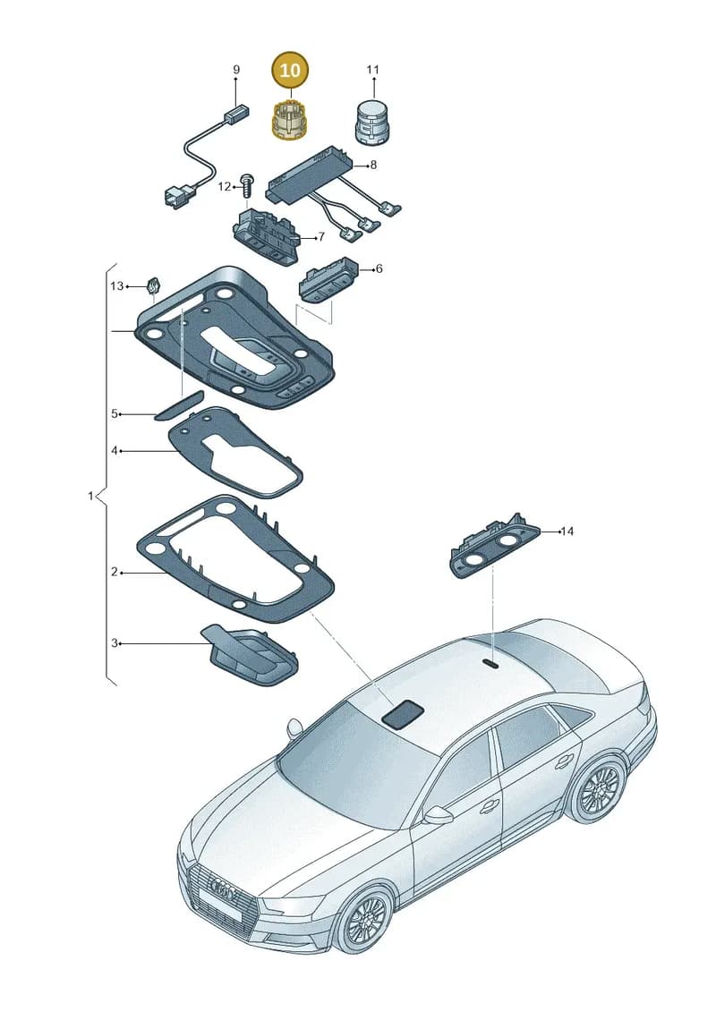 4M2035711B4PK — Audi A4 (2015-2025) diagram 849947000, position 10