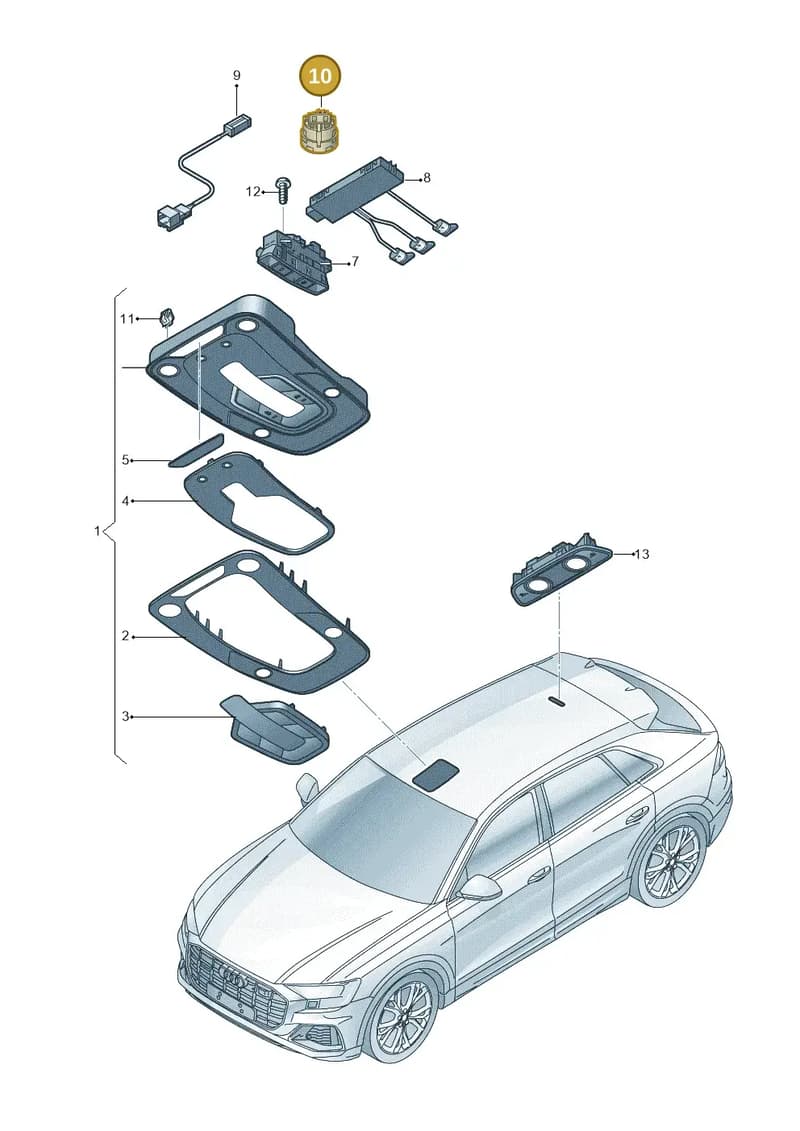 4M2035711BY22 — Audi RS Q8 Quattro (2019-) diagram 429947000, position 10
