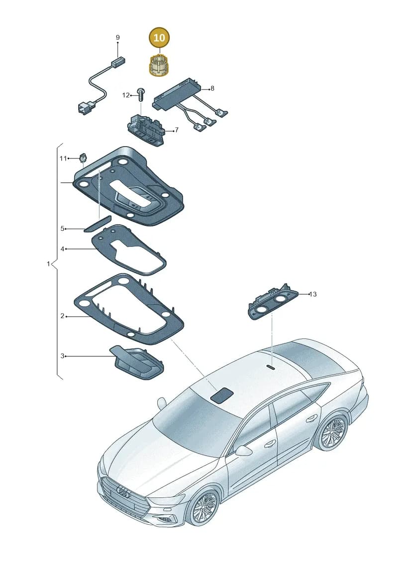 4M2035711BY22 — Audi RS7 Sportback (2019-) diagram 435947000, position 10