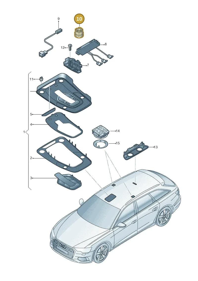 4M2035711BY22 — Audi RS6 Avant (2019-) diagram 430947000, position 10