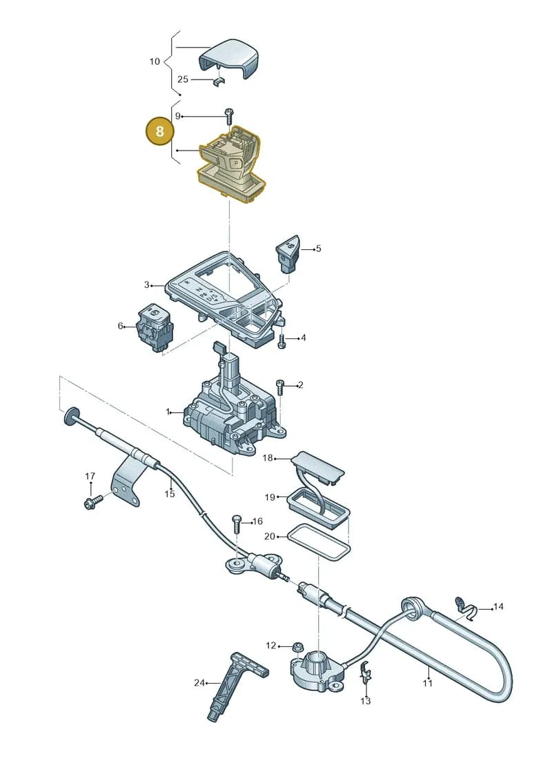 4M2713140GMTH — Audi Q7 (2015-2025) diagram 859713100, position 8