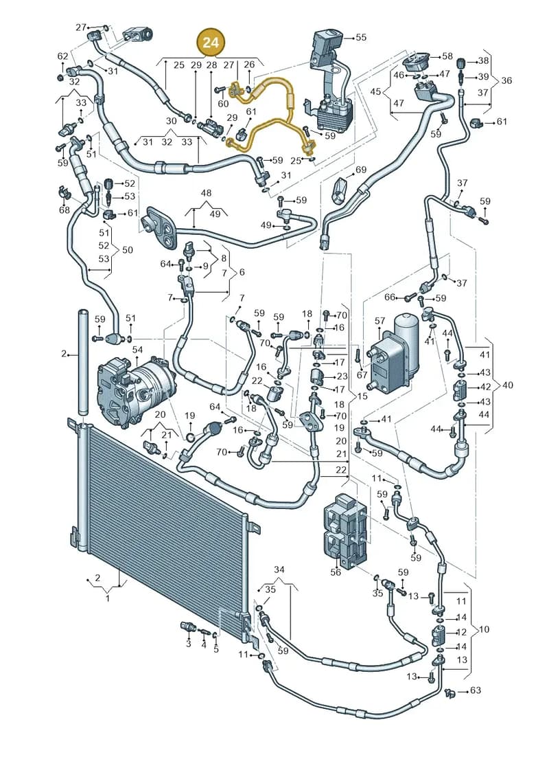4M2816720N — Audi Q7 (2015-2025) diagram 859260450, position 24