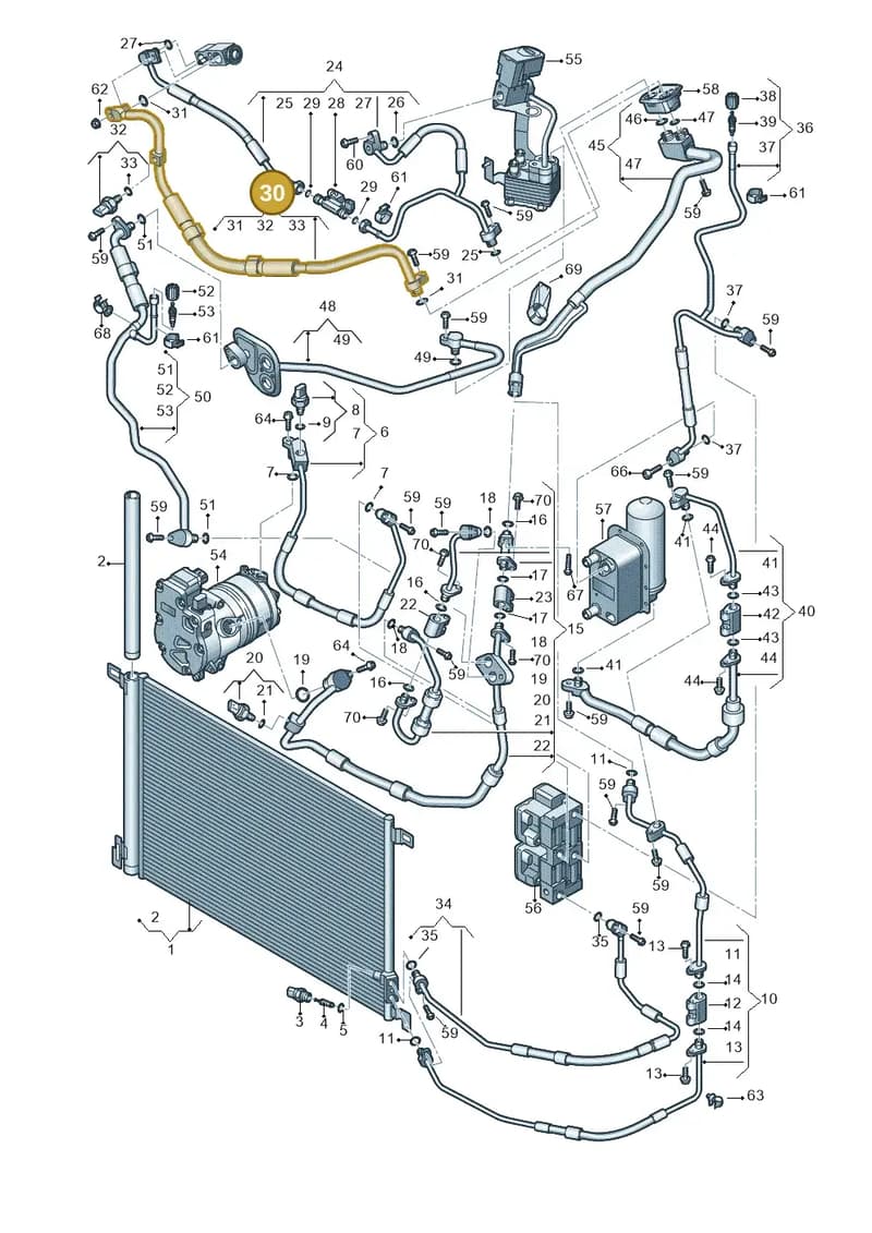 4M2816740M — Audi Q7 (2015-2025) diagram 859260450, position 30
