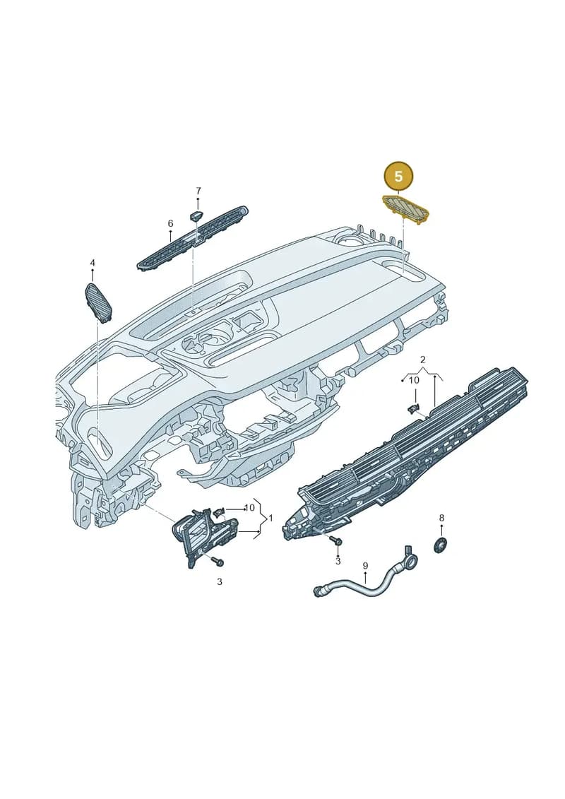 4M28197936PS — Audi Q7 (2015-2025) diagram 859820100, position 5