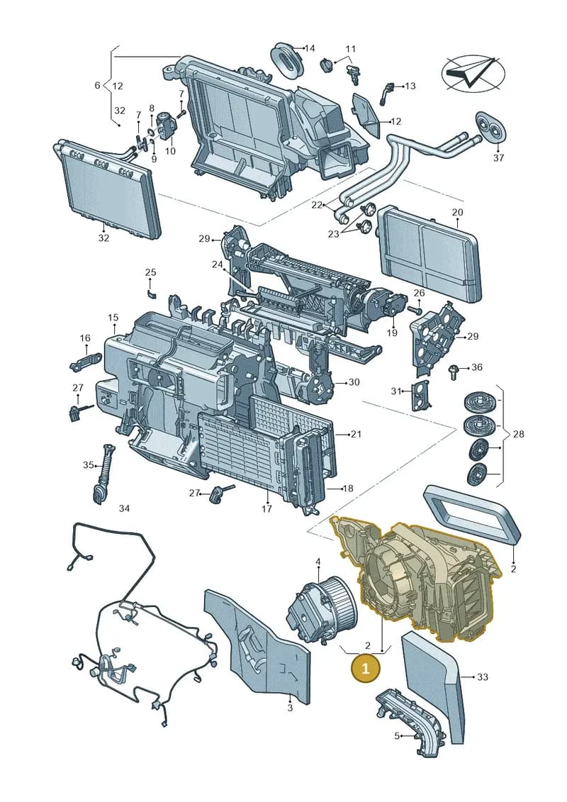 4M2820024 — Audi RS5 Sportback (2017-2025) diagram 859820210, position 1
