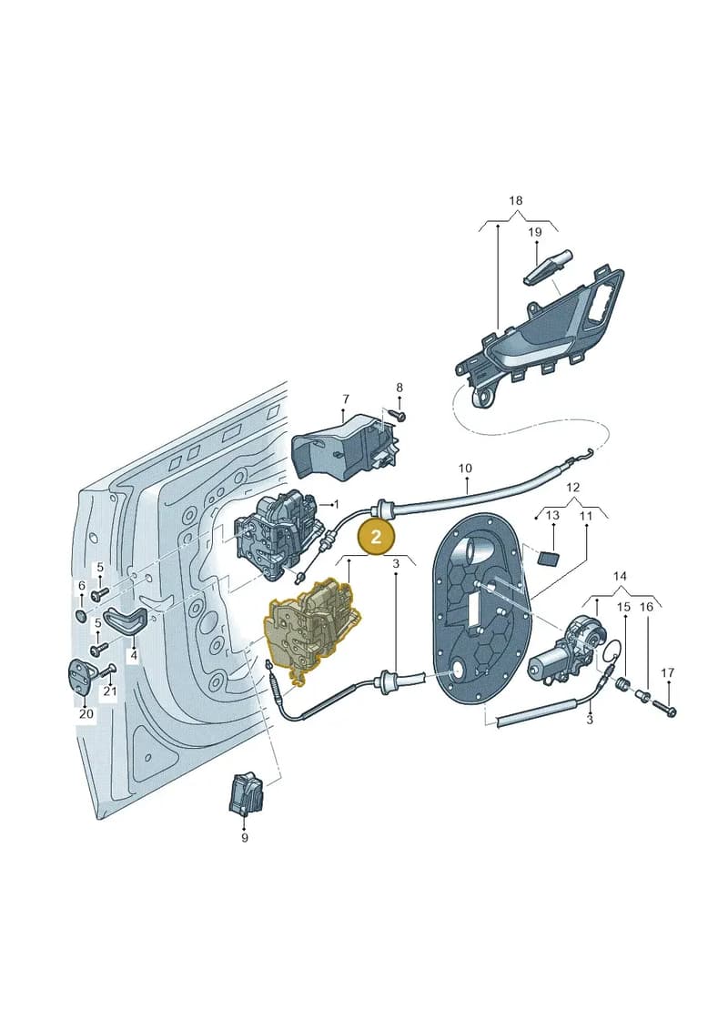4M2837015D — Audi Q7 (2015-2025) diagram 859837300, position 2