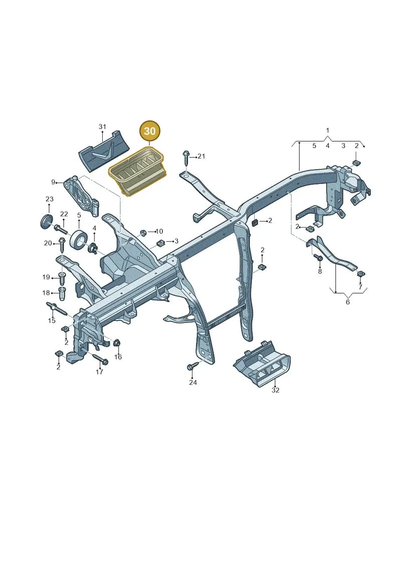 4M2858431 — Audi Q7 (2015-2025) diagram 859857000, position 30