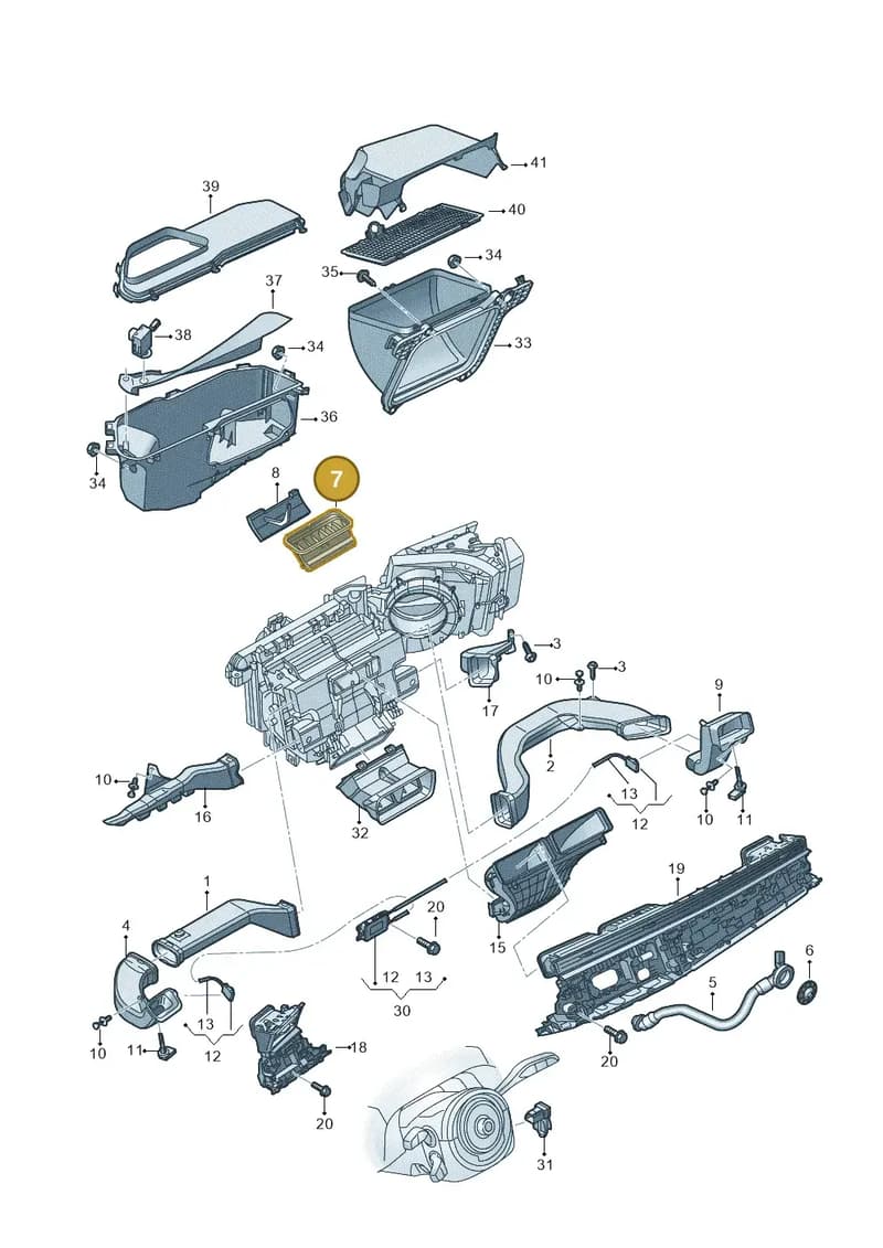 4M2858431 — Audi RS Q8 (2019-2025) diagram 429819010, position 7