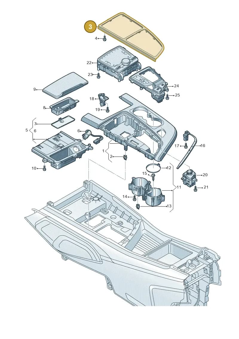 4M2863321JVG7 — Audi Q7 (2015-2025) diagram 859863520, position 3
