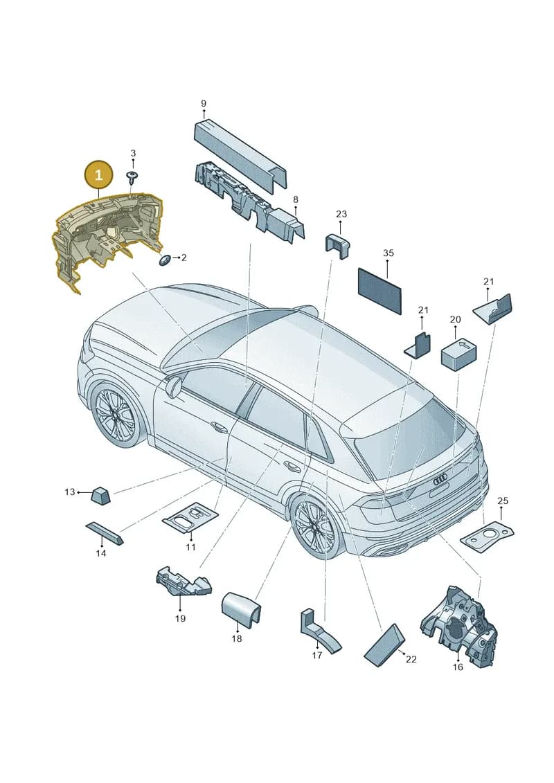 4M2863923Q — Audi RS Q8 (2019-2025) diagram 429863020, position 1