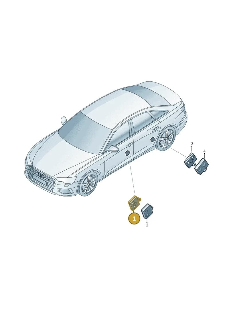 4M2959792J — Audi A6 (2018-2025) diagram 430959100, position 1