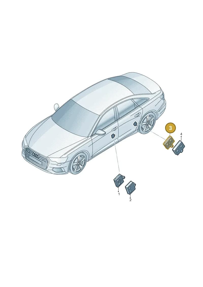 4M2959795K — Audi A6 (2018-2025) diagram 430959100, position 3