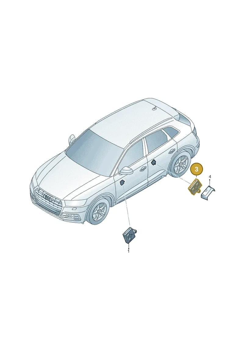 4M2959795K — Audi Q5 (2016-2025) diagram 896959100, position 3