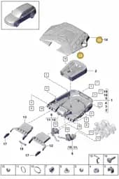 4M4133849R Audi Engine Cover