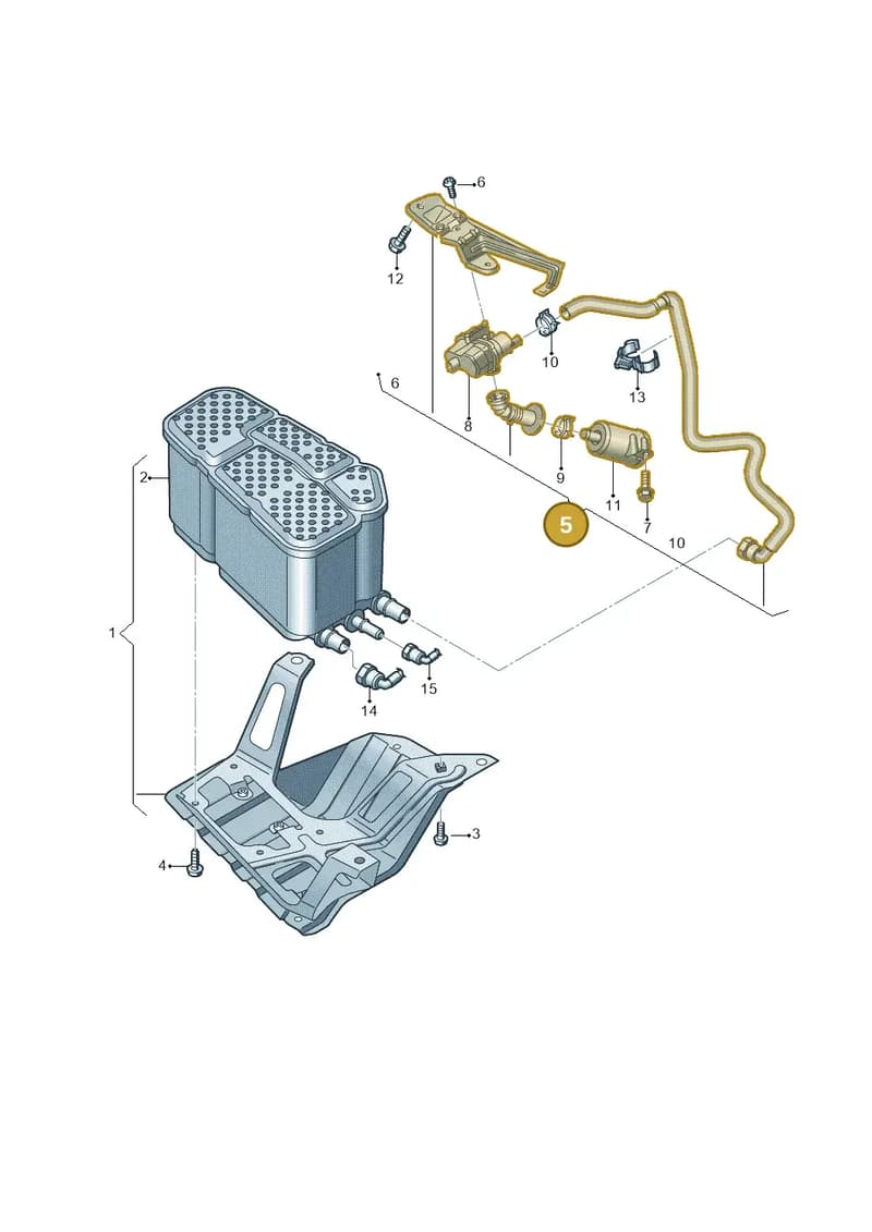 4M4201997R — Volkswagen Touareg (2017-2025) diagram 439201090, position 5