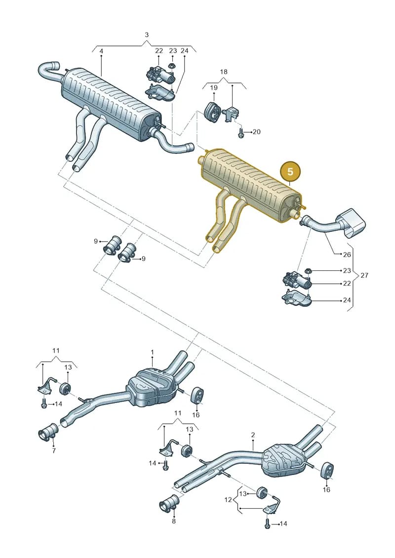 4M4253609L — Audi Q8 (2018-2025) diagram 429253860, position 5