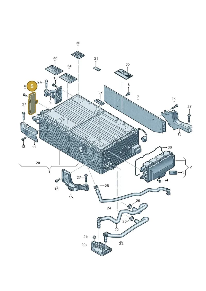 4M4915233G — Audi Q5 (2016-2025) diagram 896915050, position 5