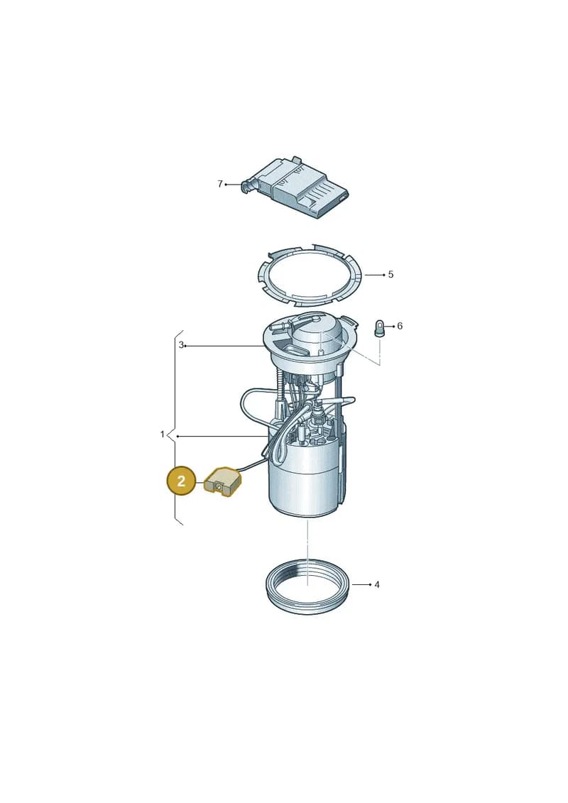 4M4919047 — Volkswagen Touareg (2017-2025) diagram 439919030, position 2