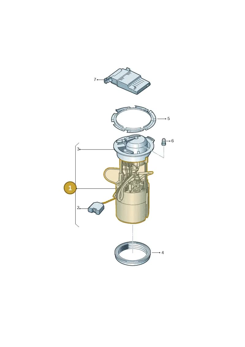 4M4919087AN — Volkswagen Touareg (2017-2025) diagram 439919030, position 1