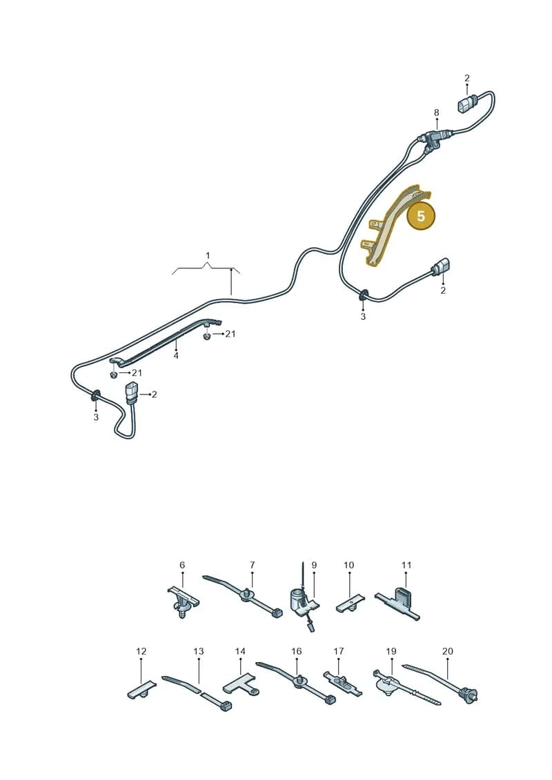 4M4971824B — Volkswagen Touareg (2017-2025) diagram 439970025, position 5