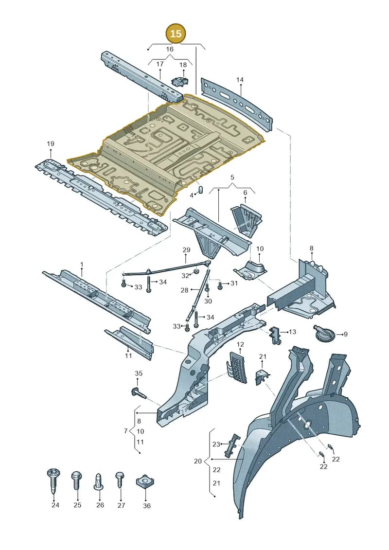 4M6802069R — Audi RS Q8 (2019-2025) diagram 595803000, position 15