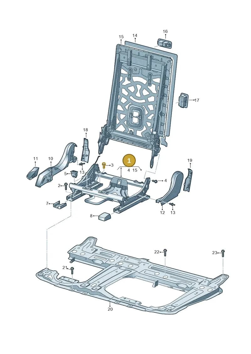 4M6883108A — Audi RS Q8 (2019-2025) diagram 429885100, position 1