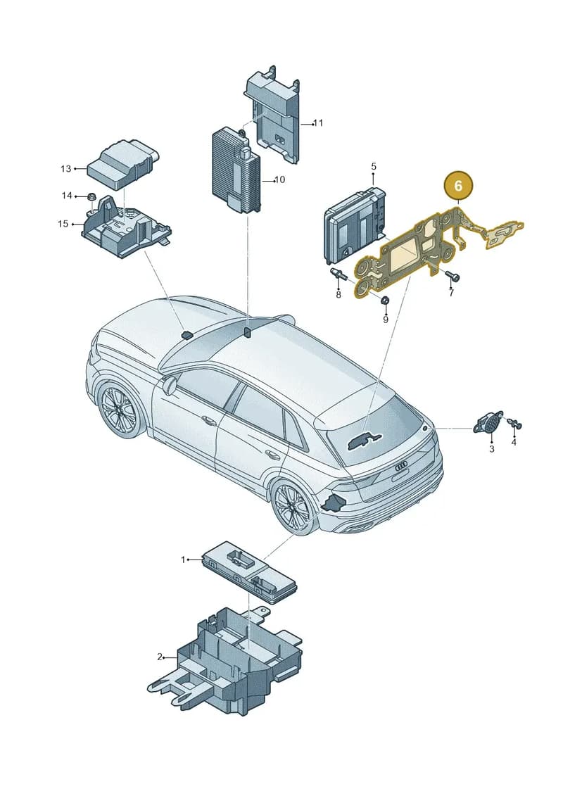4M6907349 — Audi RS Q8 (2019-2025) diagram 429959040, position 6