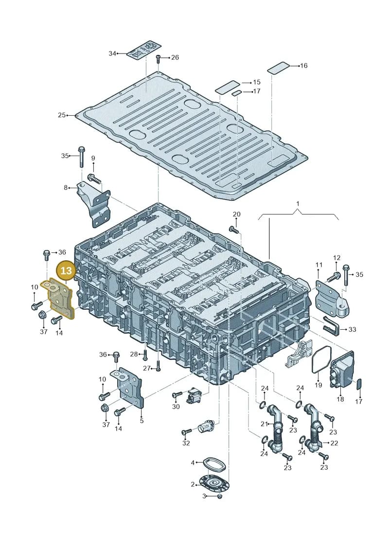 4M6915372A — Audi Q8 (2018-2025) diagram 429915500, position 13