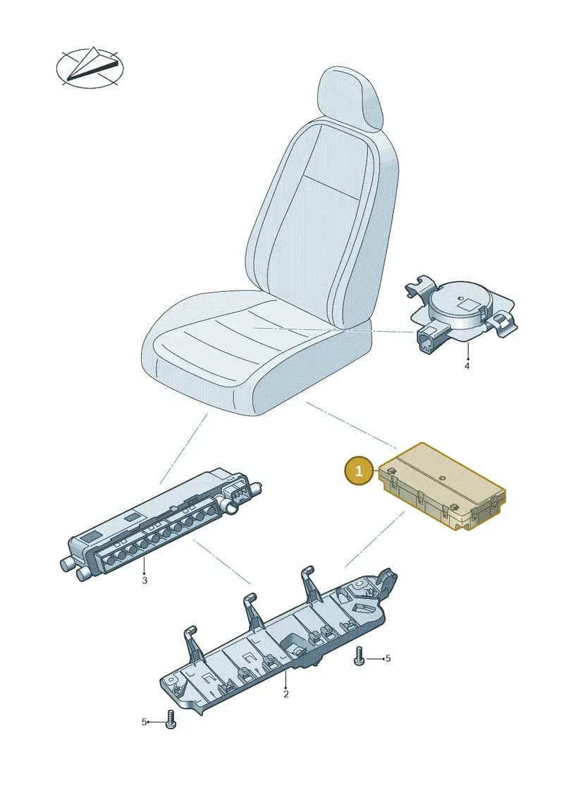 4M6959760B — Volkswagen Touareg (2017-2025) diagram 439959047, position 1