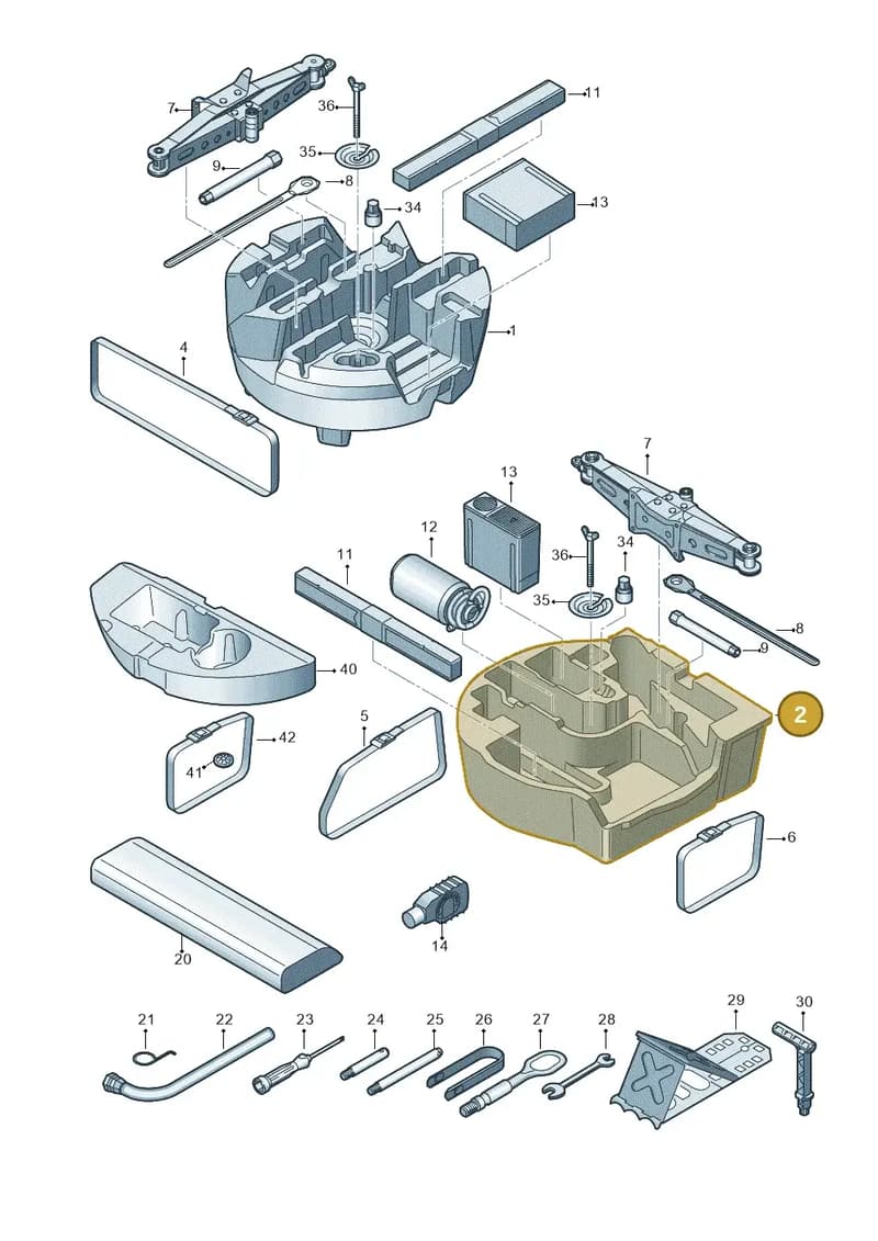 4M8012109C — Audi RS Q8 (2019-2025) diagram 429011100, position 2