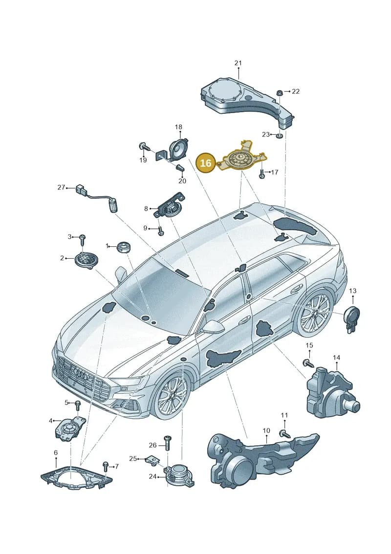 4M8035398A — Audi RS Q8 (2019-2025) diagram 429035350, position 16